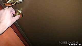 Young beauty wakes surprised, embarrassed by intimate thief