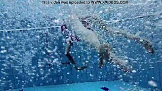 Teasing Anna swims wet in pool 😘