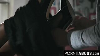 Wild ashley aleigh's blowjob sparks taboo interracial fucking