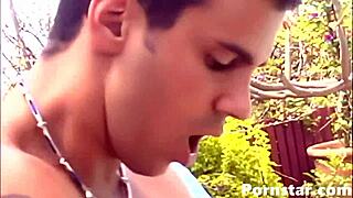 Nicole Sheridan drips cum over randy cock after rimjob. Outdoor hardcore gaping explodes!