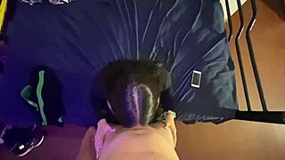 Young Argentinian Student Bounces on Cock