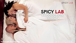 Blonde And Brunette MILFs Engage In Passionate Cowgirl Kissing And Cum Swapping In Bedroom