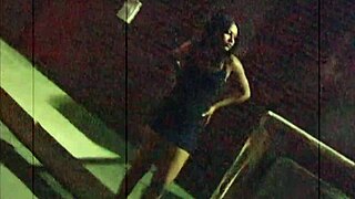 Stacked brunette devours massive cock deepthroat