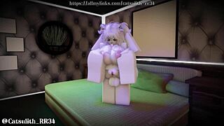 Rough Valentine's Sex with Bent-Over Doggystyle Pounding