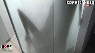 in the shower trailer with blonde teen 18+