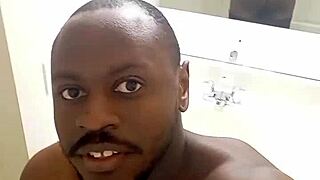 She masturbates in front of the mirror, capturing a selfie for an orgasmic ending