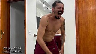 Bastidores with Novinha Rabuda Mary Bombom in Steamy Amateur Scene