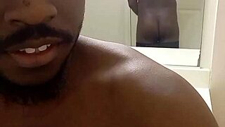 She masturbates in front of the mirror, capturing a selfie for an orgasmic ending