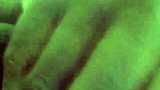 She masturbates in front of the mirror, capturing a selfie for an orgasmic ending