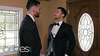 kinky brunette aidra fox plays with seth gambles toy. then takes a wild ride on it