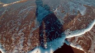 Risky Sex On Public Beach With Big Ass Girlfriend Almost Caught