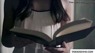 This teen is getting dominated hard by an older guy.