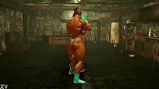 boxing gloves on blonde with big tits