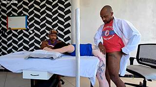 Doctor fucks patient next to unaware husband.