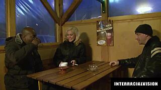 Horny Babe Gets Pussy Licked by Boyfriend During BBC Anal Threesome