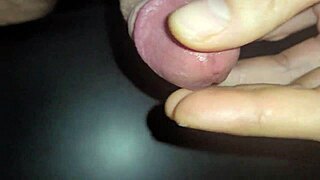 Intense Close-Up of Sticky Slidy Precum and Cum Explosion