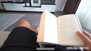 Stepdaughter in mini skirt trades tight pussy for cum-filled walk