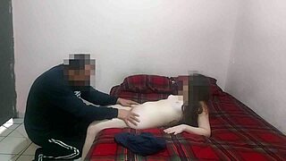 Ay, it hurts! I'm just a tiny innocent college girl bent over by old daddy for cash help, real stuff.