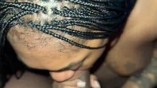Sucking Big Black Cock In Braids Compilation!