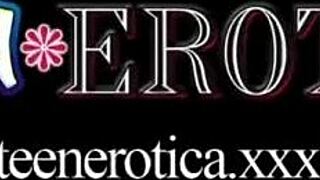 Cuddling and kissing excite teen Mickey Moor for more affection