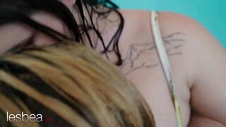 lesbea katarina rina taylee wood hot lesbian action poolside pussy licking fingering orgasms 😍