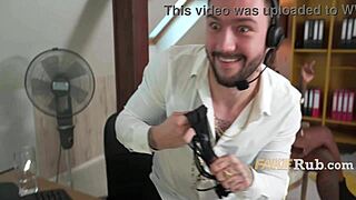 Blonde fucks in office