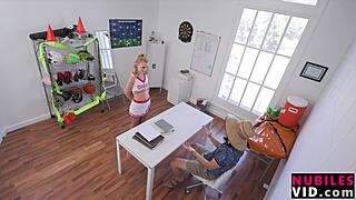 I got caught by coach with no panties on, oops!