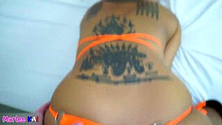 Watch this hot Asian MILF fuck in doggy style!