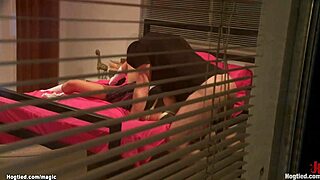 College babe bound tight and slammed hard