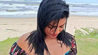 Look at the Cuckold Exposing Wife's Hairy Pussy Everywhere!