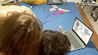 uh, i’m bangin’ this white milf in yellow satin nightie, with pink panties, doggy style pov, ya see?