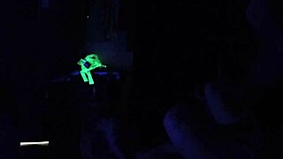Carrie B engages in intense blacklight sex session
