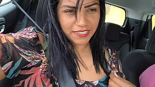 Look at the Cuckold Exposing Wife's Hairy Pussy Everywhere!