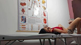 Ginecologista Fingers Asshole and Fucks Patient Rough and Bareback!