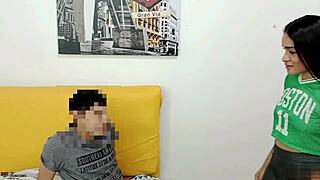 Stepsister's Passionate Blowjob To Monster Cock