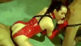 more cumshots on leather and latex