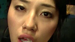 Oily Azusa Nagasawa Deep Throats Two Cumshots in Wild Uncensored JAV Three-Way