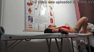 Ginecologista Fingers Asshole and Fucks Patient Rough and Bareback!