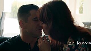 Syren De Mer as pastor's wife dominates virgin Nathan Bronson in cinema