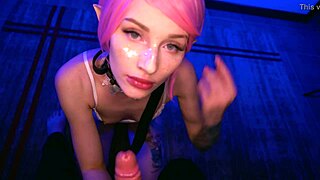 First Ever Blowjob Scene with Mykinkydope - Teen 18+ Performs Oral Sex on 18-19 Year Old Partner