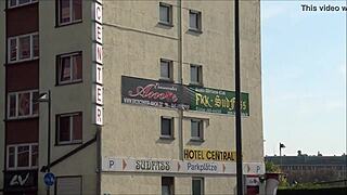 What secrets hide outside ErosCenter Amor in Frankfurt, Germany?