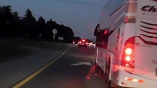 Returning From Vacation, Friend Invites Us To Watch Him Fuck His Whore In The House Corner. Emotions Run High With Monster Cock.