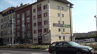 What secrets hide outside ErosCenter Amor in Frankfurt, Germany?