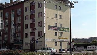 What secrets hide outside ErosCenter Amor in Frankfurt, Germany?