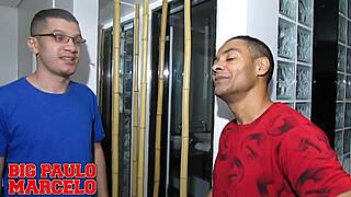 Nerd fucks a hot latina in the club bathroom