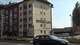 What secrets hide outside ErosCenter Amor in Frankfurt, Germany?