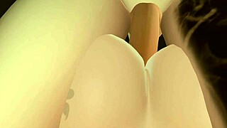 Master sucks and fucks his shemale pet hard.