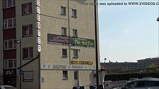 What secrets hide outside ErosCenter Amor in Frankfurt, Germany?