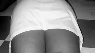 This homemade clip shows watching her tight pussy.