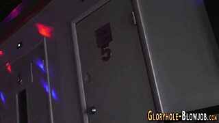 Teenager Feels Intense Pleasure Sucking Fat Dick at Gloryhole